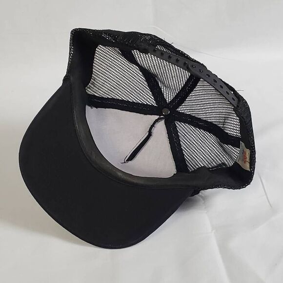 Vintage Dultmeier Sales Black Mesh Snapback Trucker Hat KC Brand Made in Banglad - Picture 4 of 4